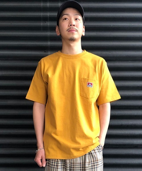 BEN DAVIS（ベンデイビス）の「[BEN DAVIS/ベンデイビス] クルーネックロゴポケットTシャツ（Tシャツ/カットソー・メンズ・ラベンダー/ダークグリーン/ブルー/ブラック/ホワイト/レッド/ピンク/オレンジ/ブラウン/イエロー/レモンイエロー/パープル/マスタード/ベージュ/ネイビー/オフホワイト/ダークブラウン・L/M/XL）」の14枚目の写真