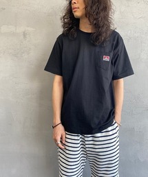 [BEN DAVIS/ベンデイビス] クルーネックロゴポケットTシャツ