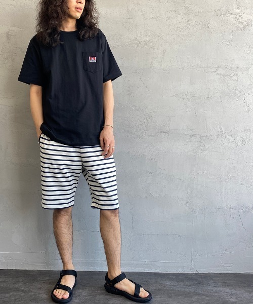BEN DAVIS（ベンデイビス）の「[BEN DAVIS/ベンデイビス] クルーネックロゴポケットTシャツ（Tシャツ/カットソー・メンズ・ラベンダー/ダークグリーン/ブルー/ブラック/ホワイト/レッド/ピンク/オレンジ/ブラウン/イエロー/レモンイエロー/パープル/マスタード/ベージュ/ネイビー/オフホワイト/ダークブラウン・L/M/XL）」の20枚目の写真