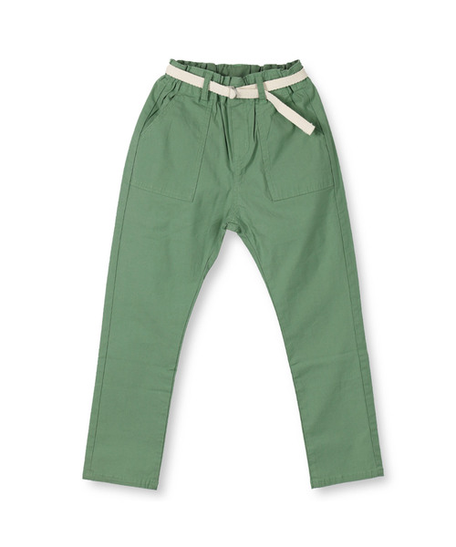 BRANSHES（ブランシェス）の「ベルト付きベイカーパンツ（その他パンツ・キッズ・ブルー/カーキオリーブ・80ｃｍ/90cm/100cm/110cm/120cm/130cm/140cm/150cm）」の4枚目の写真