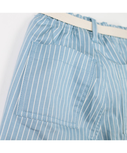 BRANSHES（ブランシェス）の「ベルト付きベイカーパンツ（その他パンツ・キッズ・ブルー/カーキオリーブ・80ｃｍ/90cm/100cm/110cm/120cm/130cm/140cm/150cm）」の10枚目の写真