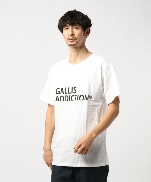 ジャックローズ gallis addiction tシャツ GALLIS ADDICTION Tシャツ ランダムパッチ ブラック F O-23-03-14-059-GA-ts-YM-ZT028