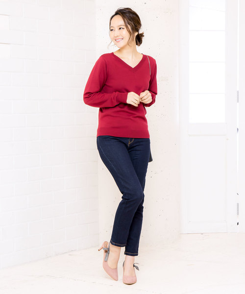 KOBE LETTUCE(コウベレタス)の「サイドリボンバックゴムパンプス(パンプス・レディース・アイボリー/シルバー/ピンク系その他/ブラック系その他/ドット・L/LL/M/S)」の14枚目の写真