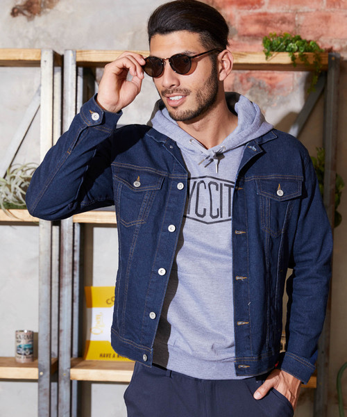 セール 10ozストレッチデニムジャケット デニムジャケット Bark Manhattan バークマンハッタン のファッション通販 Zozotown