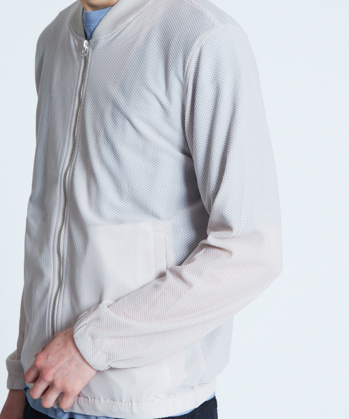 ABAHOUSE GRAY（アバハウスグレイ）の「【展開店舗限定】メッシュジャージブルゾン（ブルゾン・メンズ・カーキ/ブルー/グレイッシュベージュ・46/48/50）」の17枚目の写真