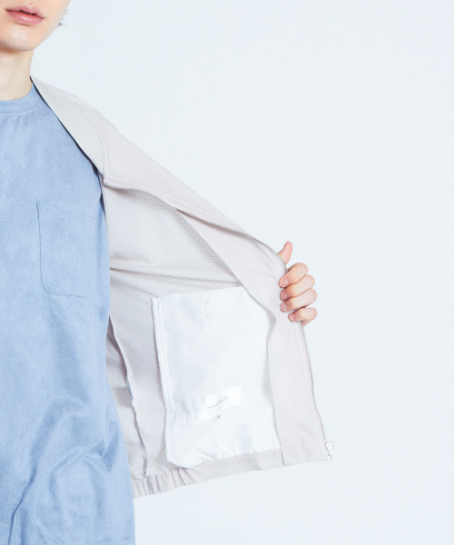 ABAHOUSE GRAY（アバハウスグレイ）の「【展開店舗限定】メッシュジャージブルゾン（ブルゾン・メンズ・カーキ/ブルー/グレイッシュベージュ・46/48/50）」の14枚目の写真