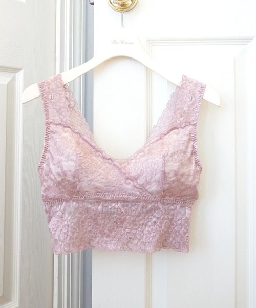 SweetMommy（スウィートマミー）の「【A~Iカップ対応】レーシーハーフトップ ナイトブラ【日本製】（ナイトブラ・レディース・ホワイト/ピンク/ブラック/ピンク系その他/ライトブルーグレー/ローズ/ミント・M/L/LL）」の16枚目の写真