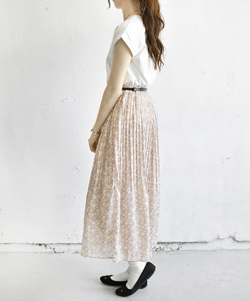 PairPair（ペアペア）の「ドット＆花柄アソートプリーツスカート（スカート・レディース・ブラック/ライトグリーン/モカ/ライトベージュ・FREE）」の7枚目の写真