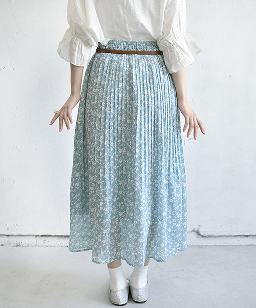 PairPair（ペアペア）の「ドット＆花柄アソートプリーツスカート（スカート・レディース・ブラック/ライトグリーン/モカ/ライトベージュ・FREE）」の11枚目の写真