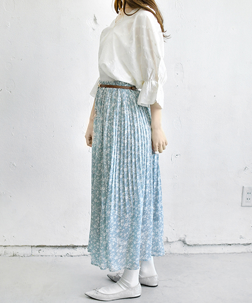 PairPair（ペアペア）の「ドット＆花柄アソートプリーツスカート（スカート・レディース・ブラック/ライトグリーン/モカ/ライトベージュ・FREE）」の13枚目の写真