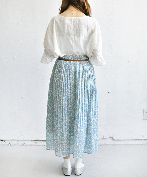 PairPair（ペアペア）の「ドット＆花柄アソートプリーツスカート（スカート・レディース・ブラック/ライトグリーン/モカ/ライトベージュ・FREE）」の14枚目の写真