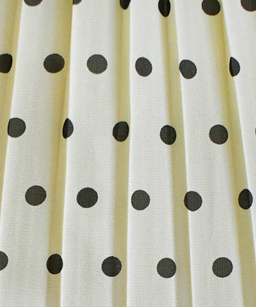 PairPair（ペアペア）の「ドット＆花柄アソートプリーツスカート（スカート・レディース・ブラック/ライトグリーン/モカ/ライトベージュ・FREE）」の15枚目の写真