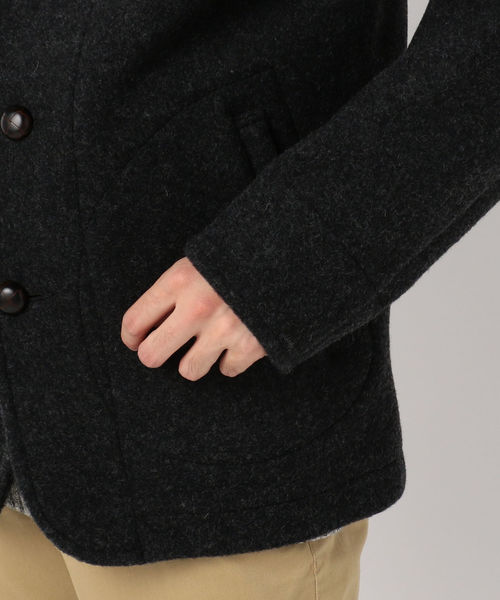 DANTON（ダントン）の「【DANTON/ダントン】モッサー丸衿ジャケット #JD-8237（ブルゾン・メンズ・チャコールグレー/ネイビー/オレンジ・44/40/38/42）」の7枚目の写真