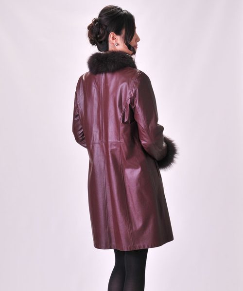 ラムレザー＆レッキスファーコートリバーシブル（その他アウター