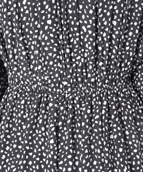 SHIPS(シップス)の「【手洗い可能】レオパードカッセンワンピース◇(ワンピース・レディース・ブラック/カーキ・ONE SIZE)」の11枚目の写真