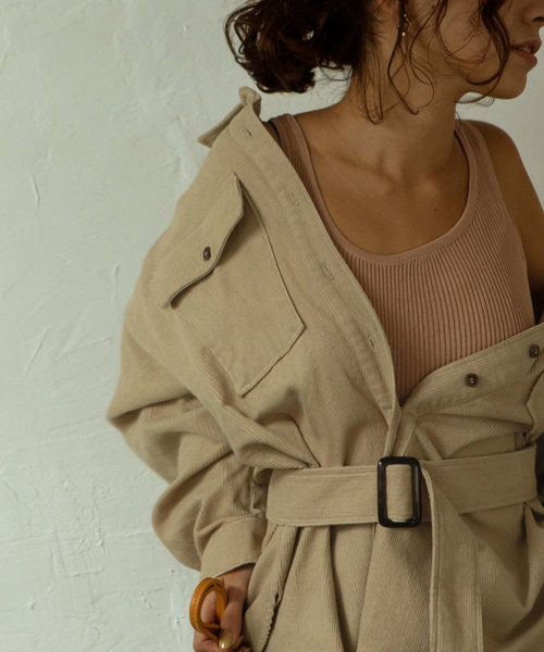 marjour(マージュール)の「CPO JAKET(デニムジャケット・レディース・アイボリー/ピンク・MEDIUM)」の21枚目の写真