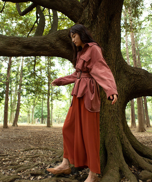 marjour(マージュール)の「CPO JAKET(デニムジャケット・レディース・アイボリー/ピンク・MEDIUM)」の8枚目の写真