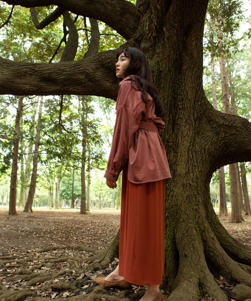 marjour(マージュール)の「CPO JAKET(デニムジャケット・レディース・アイボリー/ピンク・MEDIUM)」の9枚目の写真