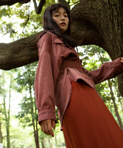 marjour(マージュール)の「CPO JAKET(デニムジャケット・レディース・アイボリー/ピンク・MEDIUM)」の12枚目の写真