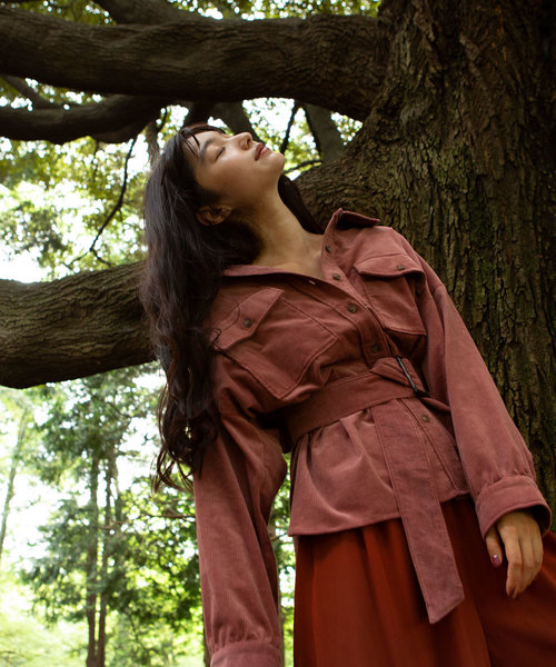 marjour(マージュール)の「CPO JAKET(デニムジャケット・レディース・アイボリー/ピンク・MEDIUM)」の13枚目の写真