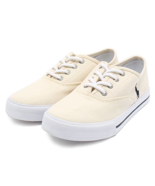 POLO RALPH LAUREN（ポロ ラルフ ローレン）の「ジュニア キッズ ポロ ラルフローレン POLO PETRA JUNIOR（スニーカー・キッズ・カーキ/レッド・23.5cm/24cm/23cm）」の2枚目の写真