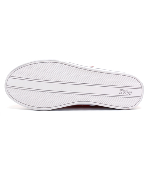 POLO RALPH LAUREN（ポロ ラルフ ローレン）の「ジュニア キッズ ポロ ラルフローレン POLO PETRA JUNIOR（スニーカー・キッズ・カーキ/レッド・23.5cm/24cm/23cm）」の5枚目の写真