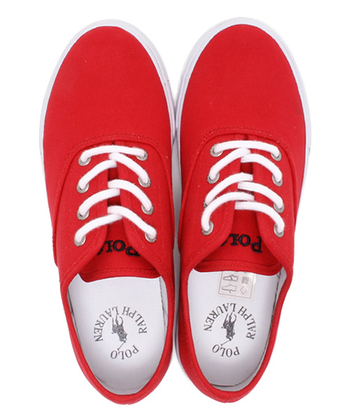 POLO RALPH LAUREN（ポロ ラルフ ローレン）の「ジュニア キッズ ポロ ラルフローレン POLO PETRA JUNIOR（スニーカー・キッズ・カーキ/レッド・23.5cm/24cm/23cm）」の10枚目の写真