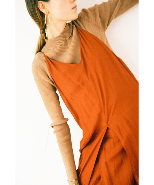 CLANE(クラネ)の「クラネ CLANE / ハイネックリブニット HIGH-NECK RIB KNIT(ニット/セーター)」|ベージュ