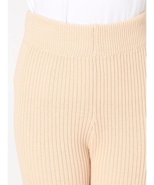 dazzlin（ダズリン）の「サイドスリットリブロングパンツ（その他パンツ・レディース・オレンジ/グリーン/アイボリー/ブラック・FREE）」の6枚目の写真