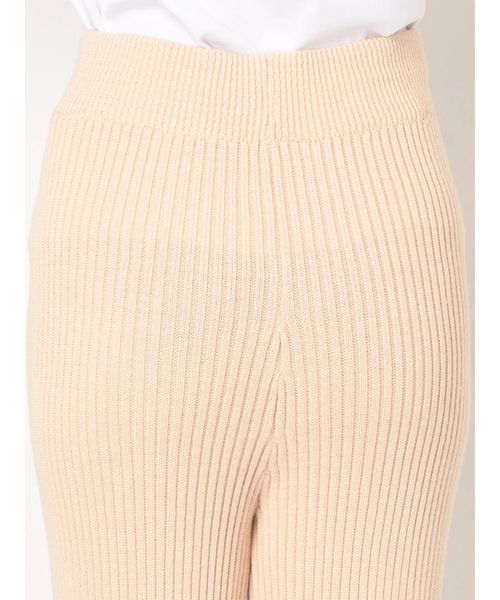 dazzlin（ダズリン）の「サイドスリットリブロングパンツ（その他パンツ・レディース・オレンジ/グリーン/アイボリー/ブラック・FREE）」の8枚目の写真