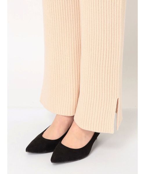 dazzlin（ダズリン）の「サイドスリットリブロングパンツ（その他パンツ・レディース・オレンジ/グリーン/アイボリー/ブラック・FREE）」の11枚目の写真