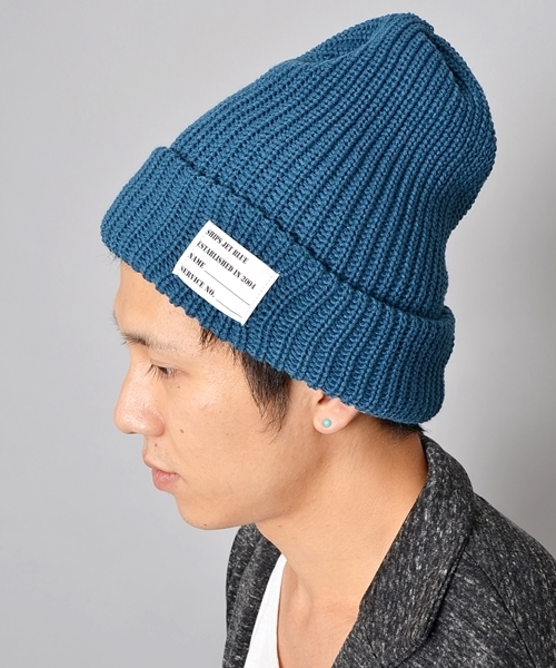 SHIPS JET BLUE（シップスジェットブルー）の「JB: ニットキャップ made in JAPAN 14AW●（ニットキャップ/ビーニー・メンズ・ホワイト/ダークグレー/カーキ/オリーブ/ワイン/ブルー/ブラック/ネイビー・ONE SIZE）」の7枚目の写真