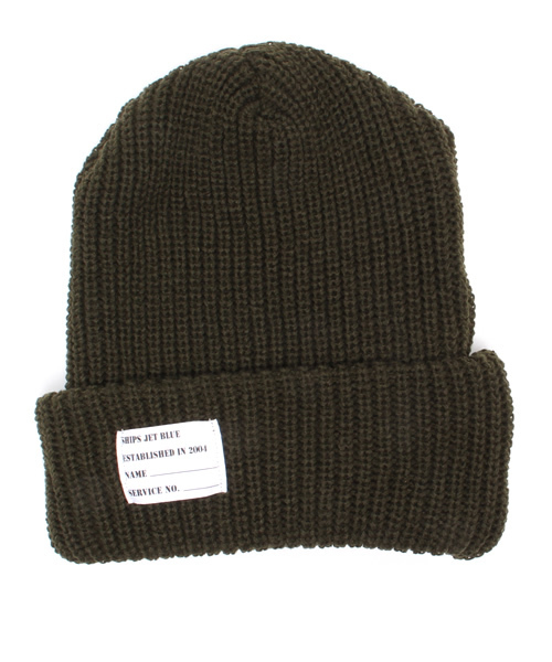 SHIPS JET BLUE（シップスジェットブルー）の「JB: ニットキャップ made in JAPAN 14AW●（ニットキャップ/ビーニー・メンズ・ホワイト/ダークグレー/カーキ/オリーブ/ワイン/ブルー/ブラック/ネイビー・ONE SIZE）」の4枚目の写真