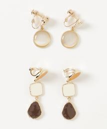 【OKUOKU　0909】セレクトデザイン　２セット　両耳用イヤリング