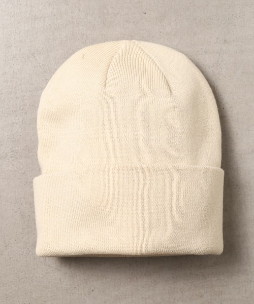 B.I.D.（ビーアイディー）の「《ハイゲージ》Wニットキャップ（ニットキャップ/ビーニー・レディース・ブラック/ベージュ/カーキ/アイボリー/チャコールグレー/ホワイト/ワインレッド/マスタード/グレー/ブラウン/ネイビー・FREE）」の2枚目の写真