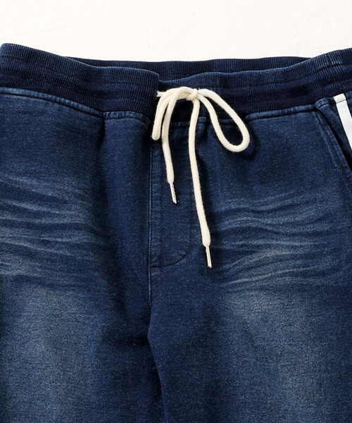 CavariA(キャバリア)の「『CavariA/キャバリア』インディゴ染めライン入りカットパンツ(その他パンツ・メンズ・ネイビー/ブルー系その他/ケミカルウォッシュ/ブラック/グレー・S/M/L)」の12枚目の写真