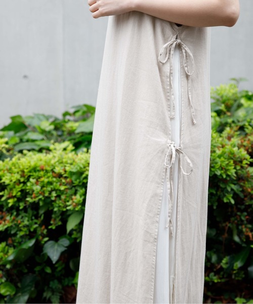 flower（フラワー）の「リラックスリボンワンピース（ワンピース・レディース・ベージュ/イエロー・FREE）」の11枚目の写真