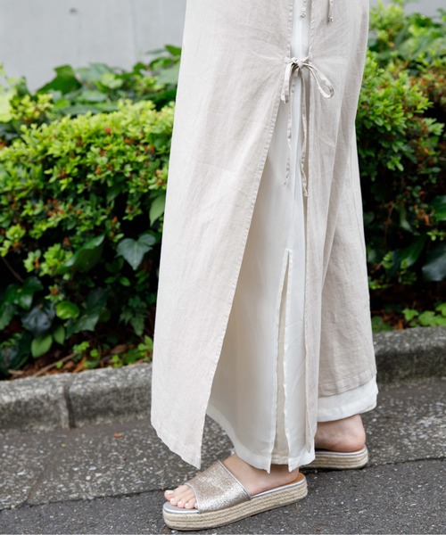 flower（フラワー）の「リラックスリボンワンピース（ワンピース・レディース・ベージュ/イエロー・FREE）」の10枚目の写真