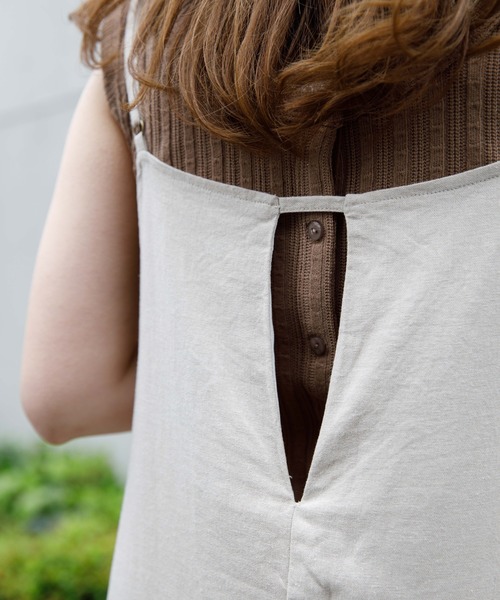 flower（フラワー）の「リラックスリボンワンピース（ワンピース・レディース・ベージュ/イエロー・FREE）」の9枚目の写真