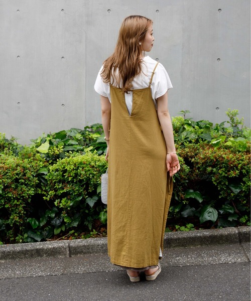 flower（フラワー）の「リラックスリボンワンピース（ワンピース・レディース・ベージュ/イエロー・FREE）」の7枚目の写真