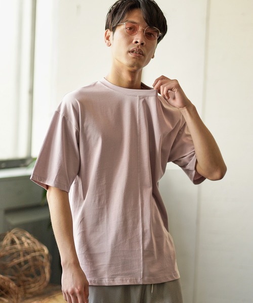 CAMBIO(カンビオ)の「mt6694-Mercerization Big Tee(Tシャツ/カットソー・メンズ・ライトグレー/ピンク/ラベンダー/ブラック/ブルー/ホワイト/オリーブ・M/S/L)」の21枚目の写真