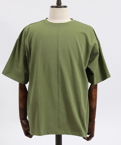 CAMBIO(カンビオ)の「mt6694-Mercerization Big Tee(Tシャツ/カットソー・メンズ・ライトグレー/ピンク/ラベンダー/ブラック/ブルー/ホワイト/オリーブ・M/S/L)」の20枚目の写真