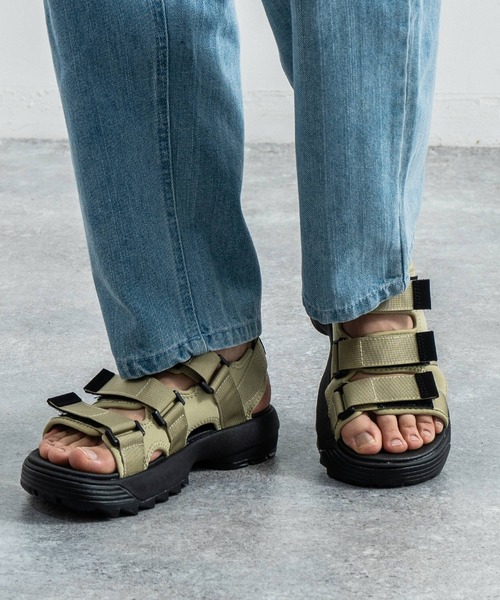 MEI(メイ)の「MEI メイ RECYCLE TAPE SANDAL ベルクロ スポーツサンダル スニーカーサンダル MEI-SDM-200003(サンダル・メンズ・ベージュ/オリーブ/ブラック/ネイビー・M/L/S)」の5枚目の写真