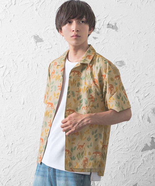 MinoriTY（マイノリティ）の「レオパード柄 半袖オープンカラーシャツ（シャツ/ブラウス・メンズ・ベージュ/ブラウン・L/M）」の15枚目の写真
