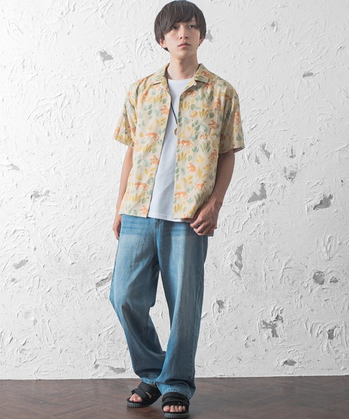 MinoriTY（マイノリティ）の「レオパード柄 半袖オープンカラーシャツ（シャツ/ブラウス・メンズ・ベージュ/ブラウン・L/M）」の5枚目の写真