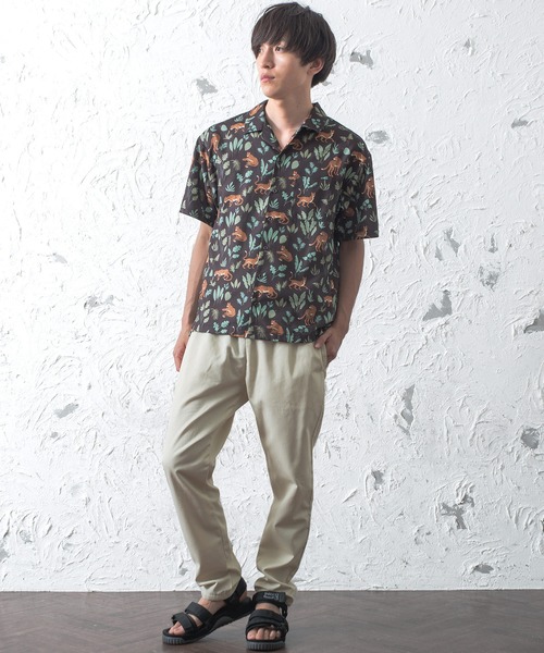 MinoriTY（マイノリティ）の「レオパード柄 半袖オープンカラーシャツ（シャツ/ブラウス・メンズ・ベージュ/ブラウン・L/M）」の14枚目の写真