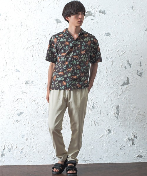 MinoriTY（マイノリティ）の「レオパード柄 半袖オープンカラーシャツ（シャツ/ブラウス・メンズ・ベージュ/ブラウン・L/M）」の8枚目の写真