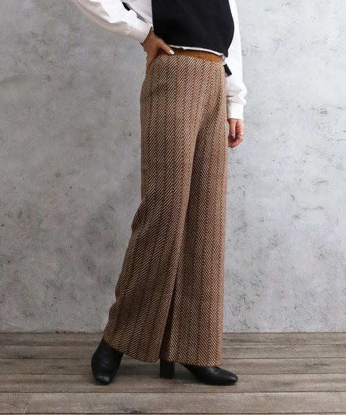 Riberry（リベリー）の「柄ニットパンツ（その他パンツ・レディース・ブラック/ベージュ/グレー/グリーン/モカ・MEDIUM）」の3枚目の写真