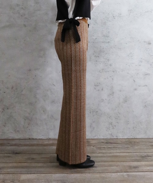 Riberry（リベリー）の「柄ニットパンツ（その他パンツ・レディース・ブラック/ベージュ/グレー/グリーン/モカ・MEDIUM）」の19枚目の写真