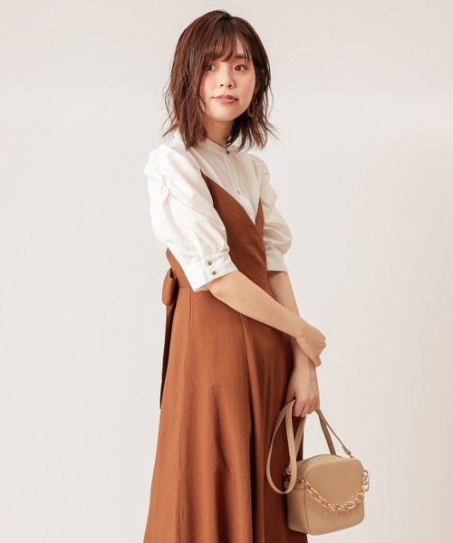 natural couture(ナチュラルクチュール)の「【WEB限定カラー有り】立体ギャザーパフ2WAYブラウス(シャツ/ブラウス・レディース・ブラック/オフホワイト/モカ/その他1・FREE)」の19枚目の写真